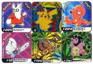 STAKS MAGNET AIMANT POKEMON Lot de 6 Un peu usés Lot N° A6-81 - Picture 1 of 1