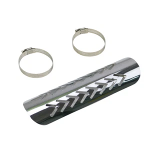Silencieux d'échappement chromé pour moto Harley Honda Suzuki Kawasaki - Picture 1 of 6