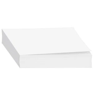 White Memo Sheets, Copy Paper - 20lb Paper, Half Letter Size - 500 Sheets - Picture 1 of 9