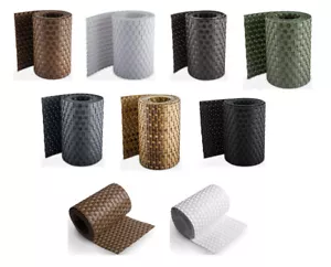Sichtschutzstreifen Polyrattan Rolle Rattan Zaunfolie Sichtschutz Zaunblende  - Bild 1 von 100