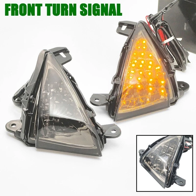 Luz intermitente LED delantera 12V para Kawasaki Ninja ZX14 ZX14R 06-23 Foto 1 de 4
