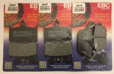 Pastillas de freno delanteras y traseras orgánicas EBC Honda se adapta a la hoja de fuego CBR900RR (1992 a 1997) Foto 1 de 4