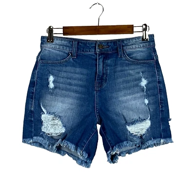 Женские состаренные шорты с высоким подъемом Balera размер 4 эластичные средняя стирка - Изображение 1 из 3