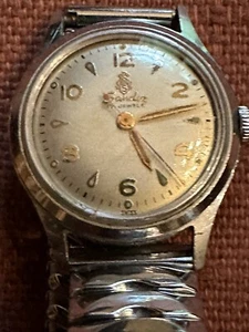 Vintage SWISS SANDOZ 17 Jewels Manual Men's Watch Running - Picture 1 of 4