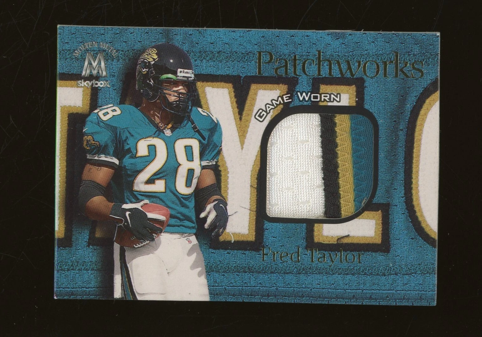 2000 Skybox Molten Metal Patchworks Fred Taylor Jaguars Game-Worn Patch