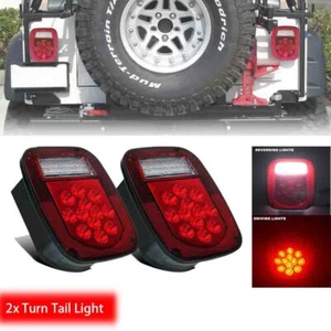 39 LED Tail Light Rear Brake Lamp Reverse Turn Signal for Jeep Wrangler TJ CJ YJ - Picture 1 of 12