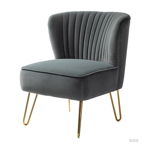 Karat Home Eloisa Accent Chair - Gray  MSRP $399.00 Cover