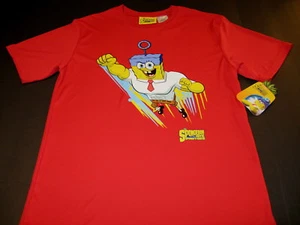 SPONGEBOB SQUAREPANTS Sponge Out Of Water Movie Red T-Shirt New NWT Youth XXL 18 - Picture 1 of 1