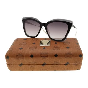 Gafas de sol MCM München MCM698S 022 negro/oro mariposa estuche monograma para mujer - Imagen 1 de 9