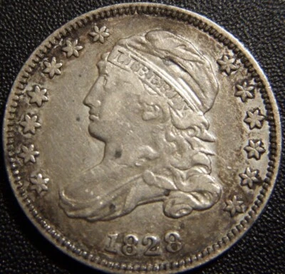1828 capped bust dime VF+ Rare - Image 1 of 2