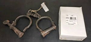 New, Cast Iron Hand Cuff Round, Prison Shackles, Reproduction, Made In India  - Picture 1 of 1