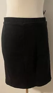 Haute Monde Women’s Size XL Solid Black stretch Skirt - Picture 1 of 4