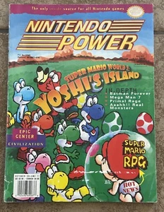 Nintendo Power Octubre 1995 Volumen 77 Yoshi's Island Póster De Colección!! bonito - Imagen 1 de 6