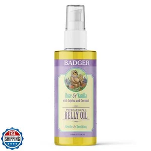 Badger Pregnant Belly Oil, Organic Stretch Mark Oil Soothes and Prevents Stre - Picture 1 of 5