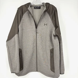 Chaqueta con capucha Under Amour UA Essential para hombre talla X-grande cremallera completa - Imagen 1 de 7