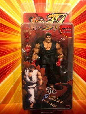 🔥NECA Street Fighter IV 4 RYU ALTERNATE COSTUME Black NEW MOC Authentic 1:12 6" - Image 1 of 4
