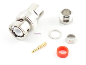 BNC Male Coax Connector Clamp RG-8X LMR-240 2-Pcs - USA Ham Radio Seller - Picture 1 of 1