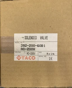Taco Solenoid Valve 392-200-60B1 AC 220V-NIB - Picture 1 of 2