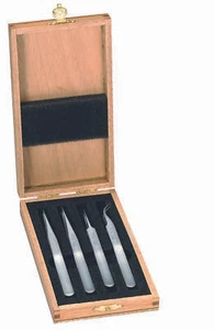 Coffret Pinzette Inox No 1 - 3 - 5 - 7 Horotec 12.381 SWISS MADE - Foto 1 di 1
