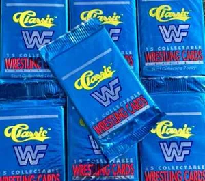 1990 CLASSIC WRESTLING UNOPENED PACK 15 CARDS SERIES 1 WWF ULTIMATE WARRIOR RC - Picture 1 of 2
