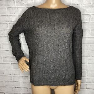 Vince yak wool cable knit gray sweater xs 