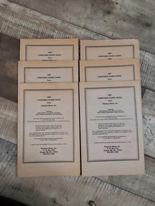 Lot of 6 1987 Christmas SATB Choral Music Newsprint Edition Himshaw Sheet Music - Picture 1 of 9