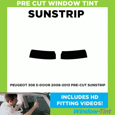 Tira solar precorte - para Peugeot 308 5 puertas 2008-2013 - tinte ventana Foto 1 de 4