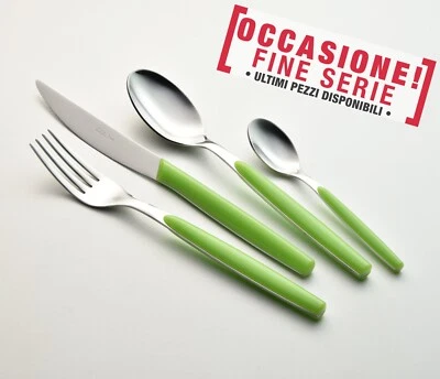 Servizio Posate CREAM  EME Colore Misto  (Colore Verde ) - Immagine 1 di 2