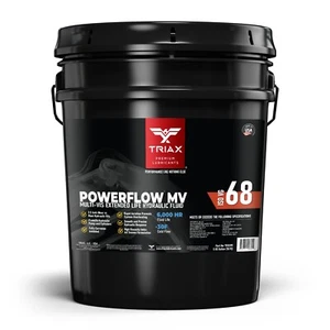 TRIAX Powerflow MV 68 - Multi-Viscosity Hydraulic Oil (5 Gallon Pail) - Picture 1 of 7