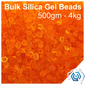 Silica Gel Beads Orange - Green, Indicating | Reusable Bulk Desiccant 3-5mm - Picture 1 of 7