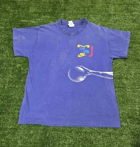 Vintage Single Stitch Nike Gray Tag MJ 23 Jordan Tshirt YOUTH LARGE - Picture 1 of 15