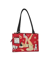 Vtg 1960s Pin-up Party Girl Purse Dalmatian Dogs Ringstones Handbag Purse - Picture 1 of 11
