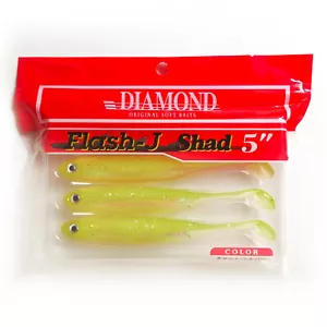 Señuelo plástico suave 3D realista pececillo pez roca fino #19 DIAMOND FLASH J-SHAD #19 - Imagen 1 de 4