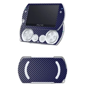 Blue Carbon Fiber Vinyl Decal Skin Sticker for Sony PSP GO - Picture 1 of 1