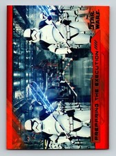 2018 Star Wars The Last Jedi Series 2 #78 Preparing the Execution RED /199