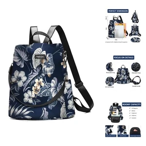 Waterproof Backpack Purse for Women Anti Theft Fashion Daypack Nylon Travel B... - Picture 1 of 8