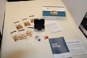 Listen Clear Select Gen 3 Hearing Aids Left & Right Beige & Case UNUSED sealed - Picture 1 of 5