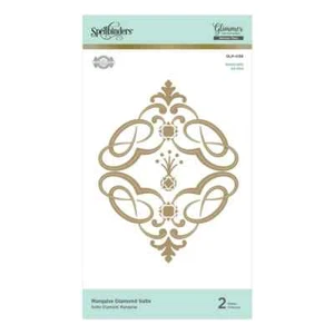 Spellbinders Hot Foil Plates Marquise Diamond Suite GLP-038 - Picture 1 of 2