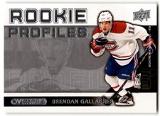 2013-14 Upper Deck Overtime Rookie Profiles Brendan Gallagher #RP4 Montreal
