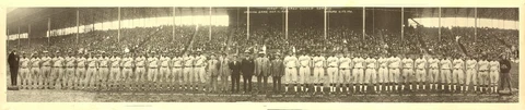 1924-First Colored World Series-Monarchs vs Hillsdale-4x19 Pano PHOTO Cover