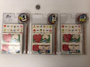Ein Paket Viacom Rugrats Valentinstag Packung Karten Pencil Stamper 1999 - Bild 1 von 12
