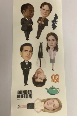 10 Wall Decals The Office Removable Repositional Stickers Dunder Mifflin Dwight - Image 1 of 4