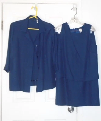 Traje blazer falda vintage Henry Lee Petites para mujer talla 12 Foto 1 de 4