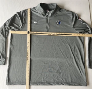 Nike Dallas Mavericks 1/4 Zip Pullover Men's 3XL Gray NBA Dri-Fit Engineered - Picture 1 of 13