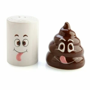 Poo Toilet Paper Salt Pepper Set : NEW - Picture 1 of 1