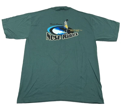 Vintage Ocean Pacific Shirt Men XL Green Surf Surfing 90s USA Nose Riders Rare - Image 1 of 4