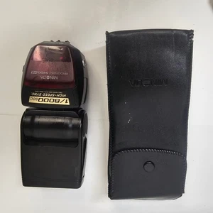 Minolta Program 5400 HS 1/8000 sec. high speed Camera Flash with case WORKING - Picture 1 of 9