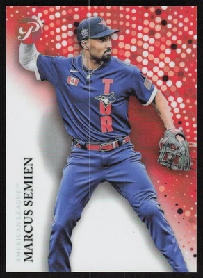 2022 Topps Pristine Orange Refractor #281 Marcus Semien /25 Toronto Blue Jays - Image 1 of 2