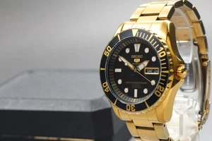 [Exc+5] Seiko 5 Sports 7S36-03C0 SNZF22J schwarzes Zifferblatt AT Herrenuhr aus Japan - Bild 1 von 10