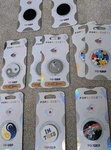 PopSockets PopGrip Pop Socket Grip y soporte tirar dos veces intercambiable superior teléfono gadget - Imagen 1 de 17